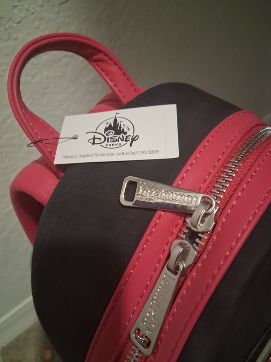 NWT Disney Parks x Loungefly Edna Mode Mini Backpack - Black & Pink